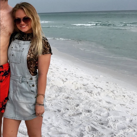 Denim Overall Skirt Dress - Picture 5 of 8